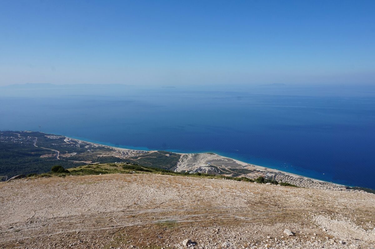Llogara Pass overlooking the Ionian Sea